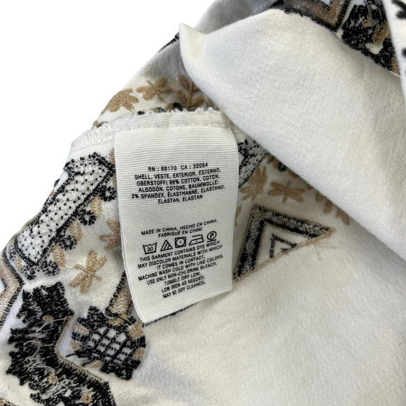Pilcro and the Letterpress White Black Denim Skirt 4 - Picture 5 of 5